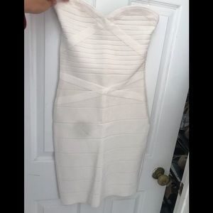 White Strapless Dress